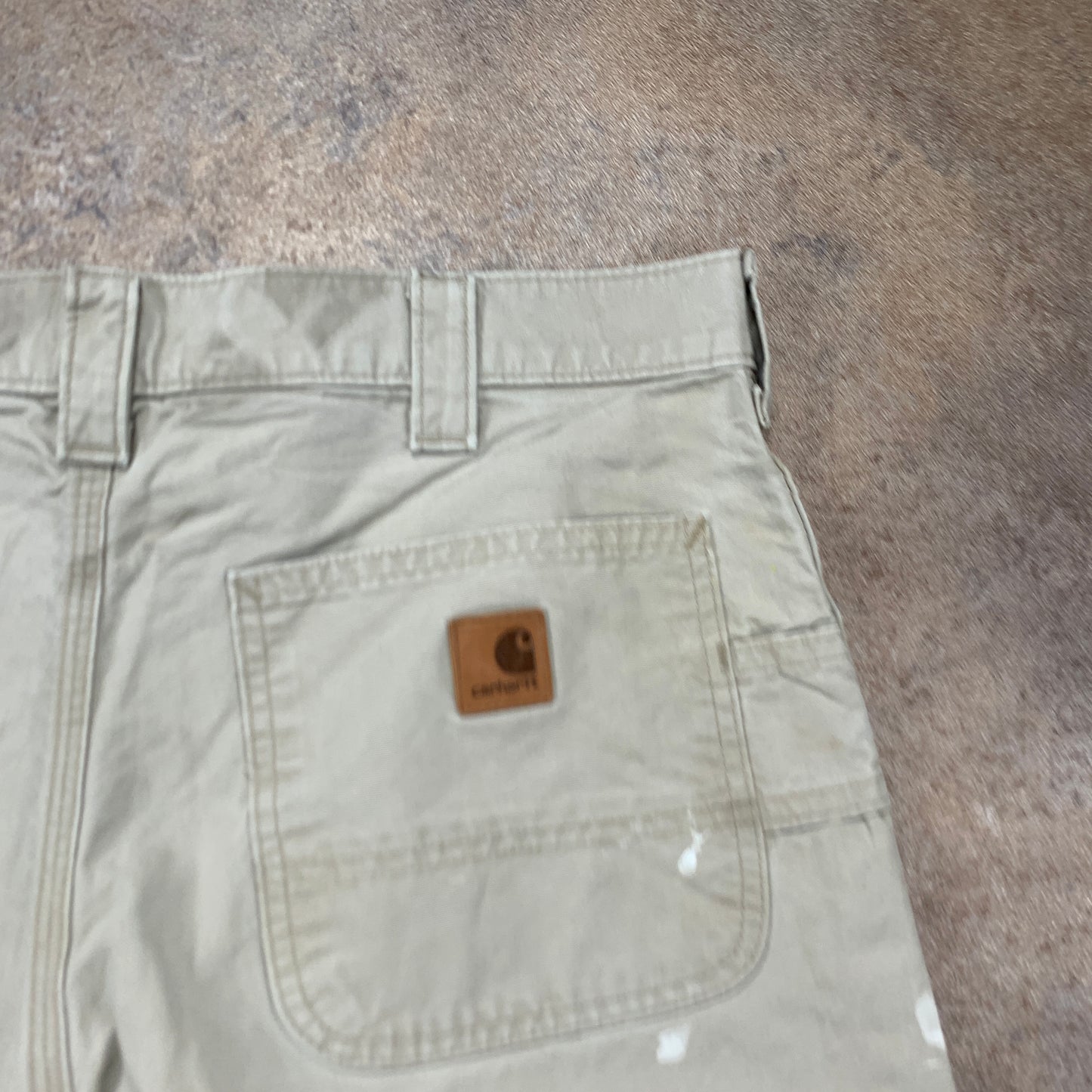 Vintage Carhartt Jeans W34 L30 Mens Relaxed Fit Straight Beige