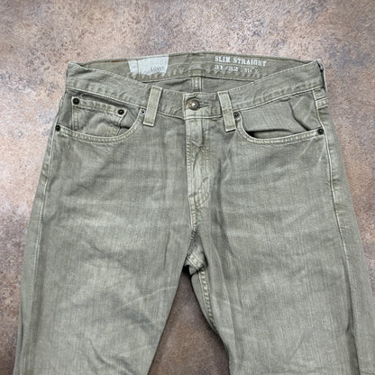Vintage LEVI'S 514 Jeans W31 L32 Mens Regular Fit Straight Beige