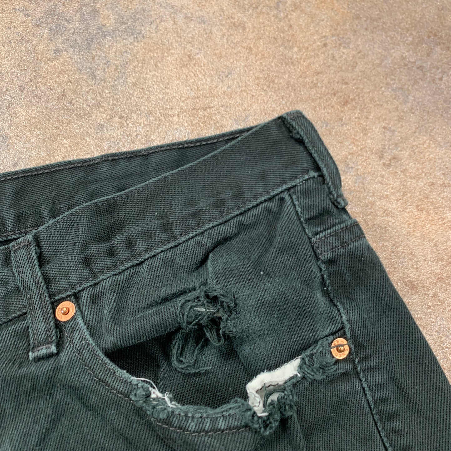 Vintage LEVI'S 581 Jeans W36 L30 Mens Regular Fit Straight Green