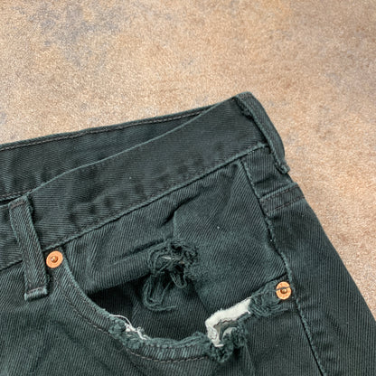 Vintage LEVI'S 581 Jeans W36 L30 Mens Regular Fit Straight Green