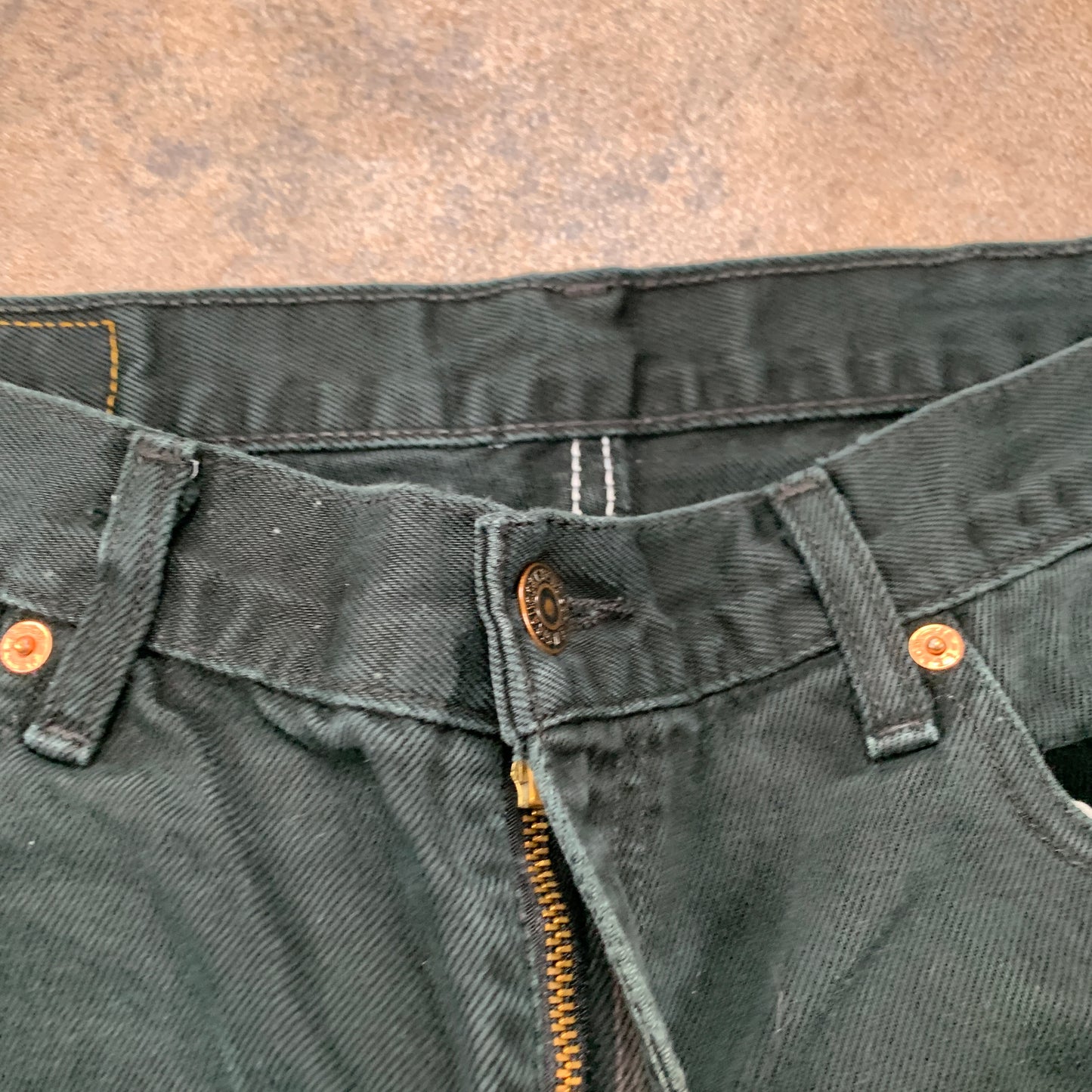Vintage LEVI'S 581 Jeans W36 L30 Mens Regular Fit Straight Green