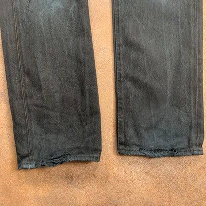 LEVI'S 501 Jeans W28 L32 Mens Regular Fit Straight Black