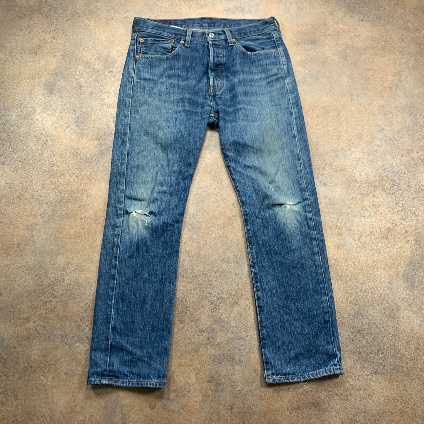 LEVI'S 501 Jeans W31 L30 Mens Regular Fit Straight Blue