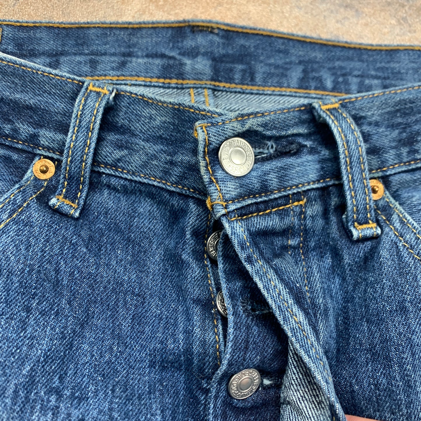 LEVI'S 501 Jeans W31 L30 Mens Regular Fit Straight Blue