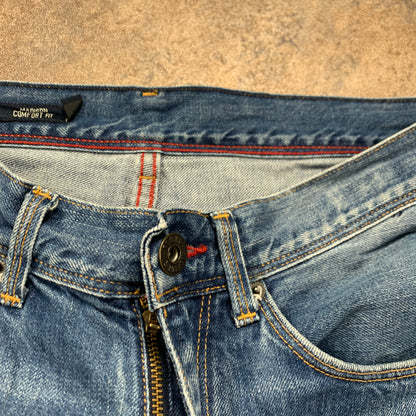 Tommy Hilfiger Jeans W32 L33 Mens Relaxed Fit Straight Blue
