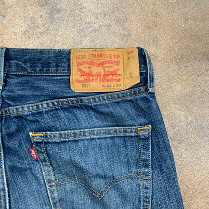 LEVI'S 501 Jeans W31 L30 Mens Regular Fit Straight Blue