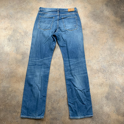Tommy Hilfiger Jeans W32 L33 Mens Relaxed Fit Straight Blue