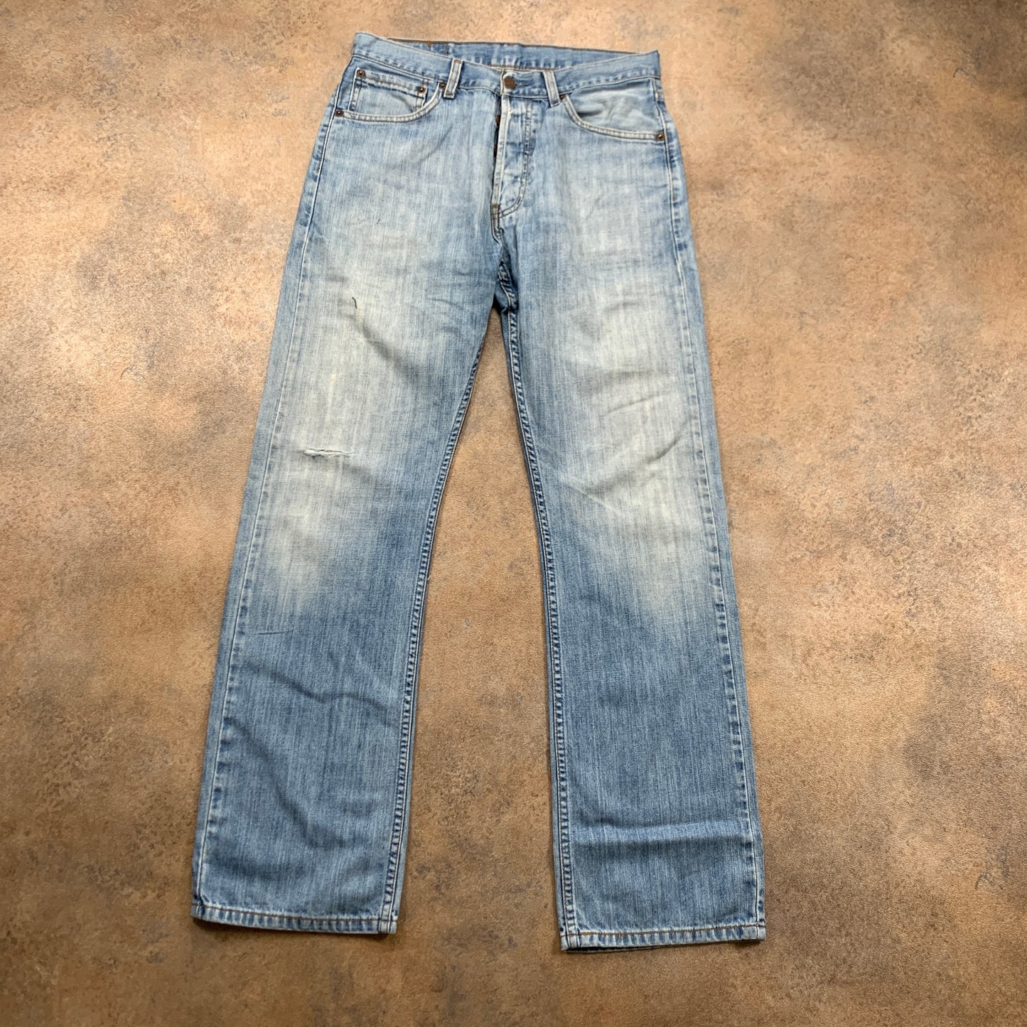 LEVI'S 210 Jeans W32 L32 Mens Relaxed Fit Straight Blue