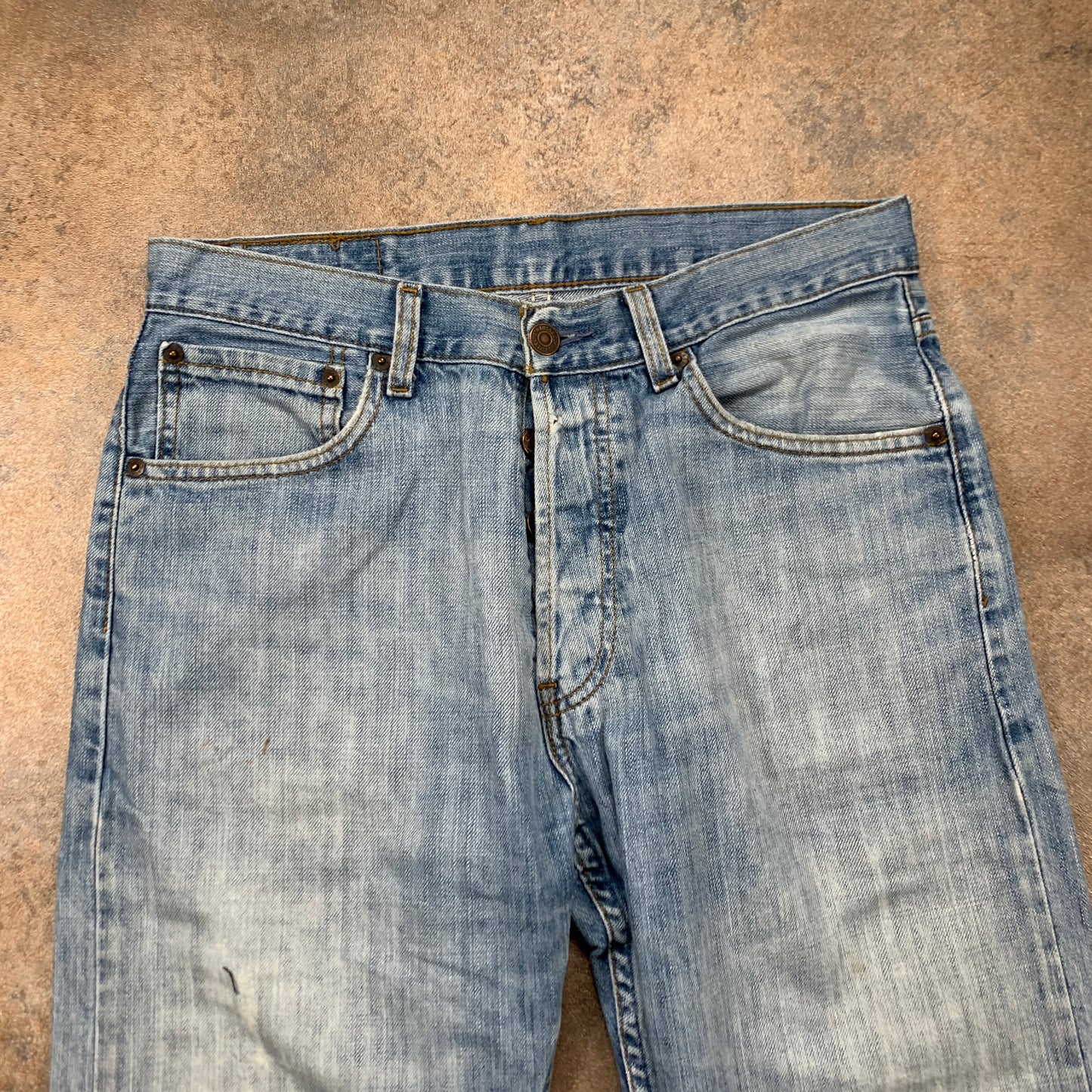 LEVI'S 210 Jeans W32 L32 Mens Relaxed Fit Straight Blue