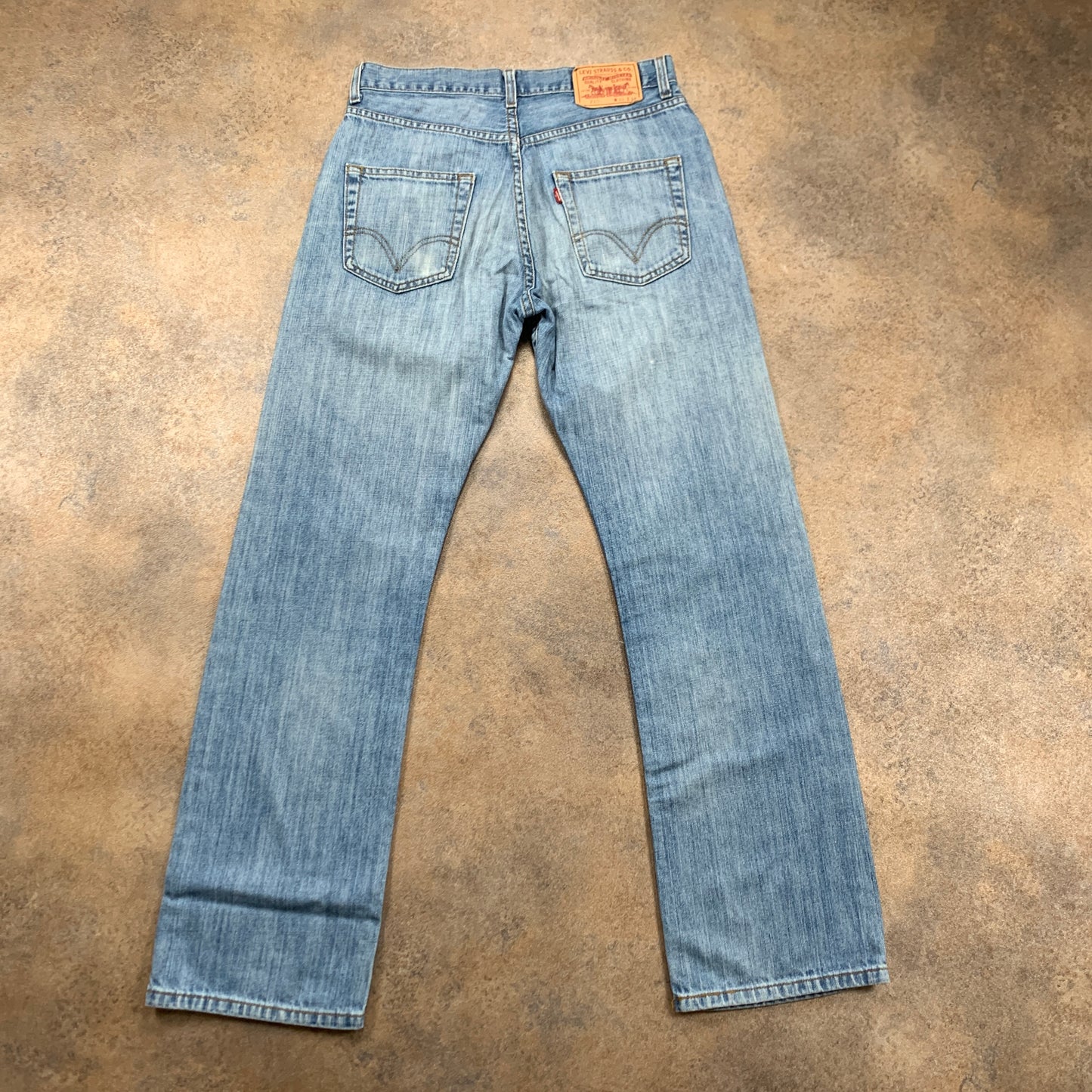 LEVI'S 210 Jeans W32 L32 Mens Relaxed Fit Straight Blue