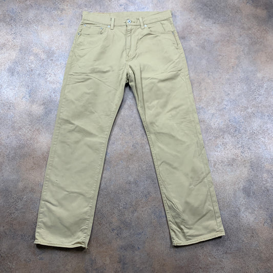 LEVI'S 751 Jeans W32 L30 Mens Regular Fit Straight Beige