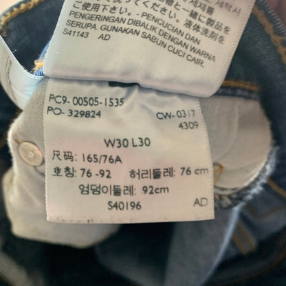 LEVI'S 505 Jeans W30 L30 Mens Regular Fit Straight Blue