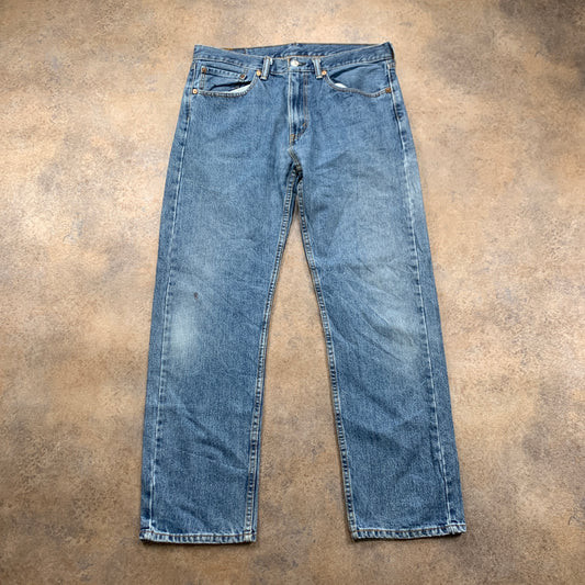LEVI'S 505 Jeans W34 L30 Mens Regular Fit Straight Blue