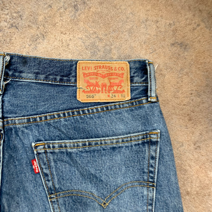 LEVI'S 505 Jeans W34 L30 Mens Regular Fit Straight Blue