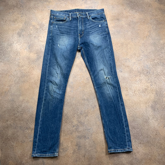 LEVI'S 510 Jeans W33 L31 Mens Skinny Fit Blue