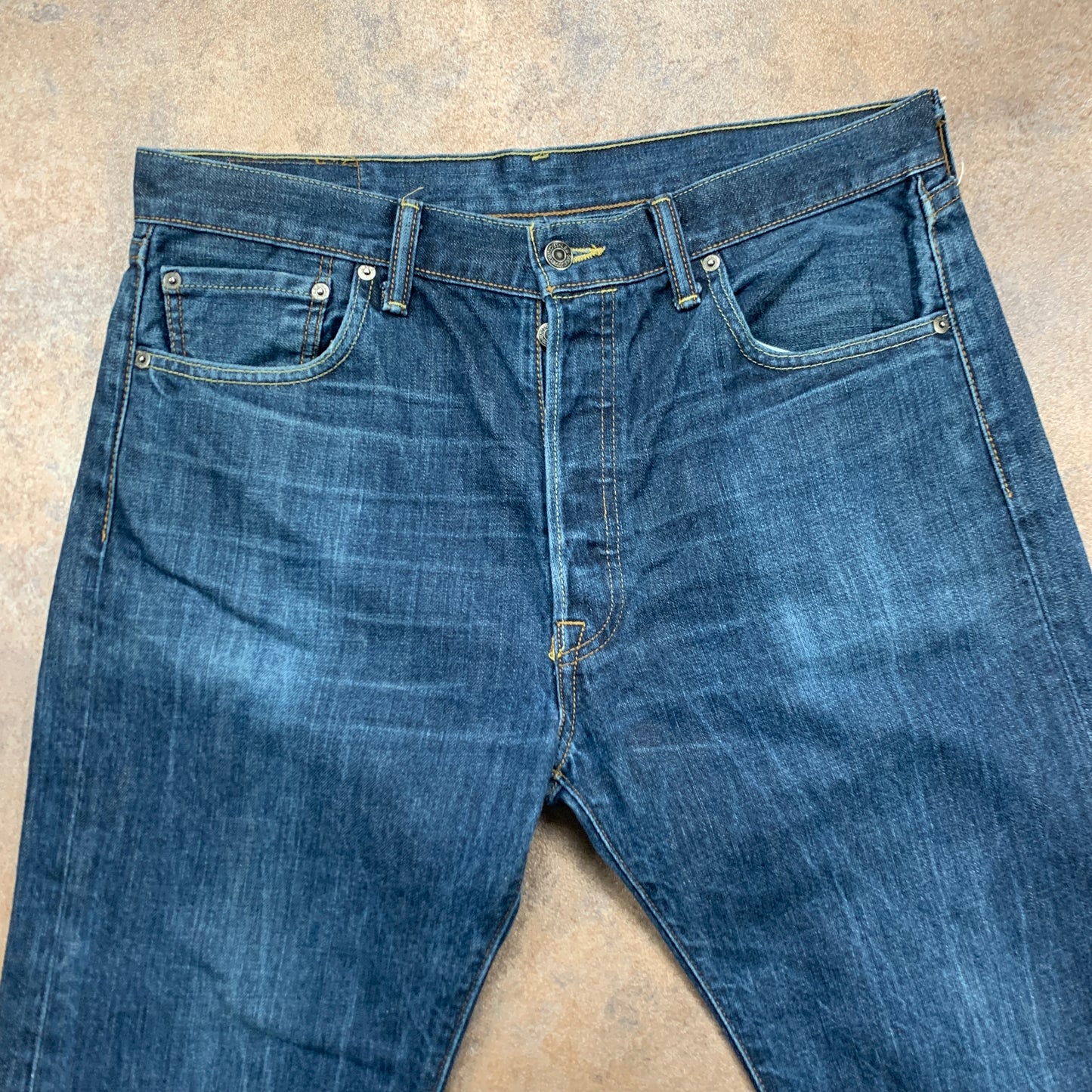 LEVI'S 501 Jeans W36 L24 Mens Regular Fit Straight Blue