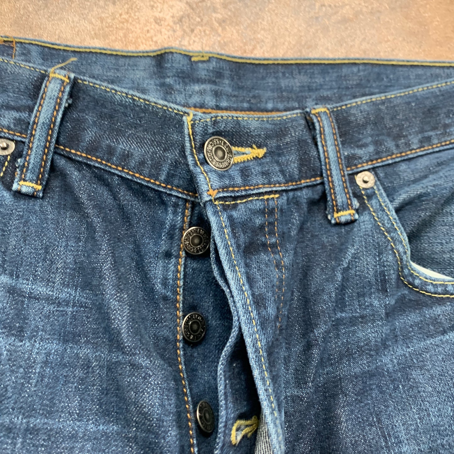 LEVI'S 501 Jeans W36 L24 Mens Regular Fit Straight Blue