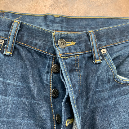 LEVI'S 501 Jeans W36 L24 Mens Regular Fit Straight Blue