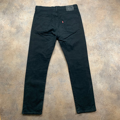LEVI'S Jeans W32 L30 Mens Slim Fit Black