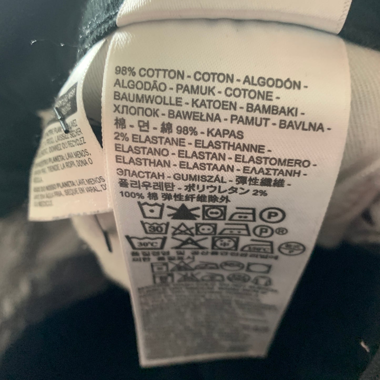 LEVI'S Jeans W32 L30 Mens Slim Fit Black