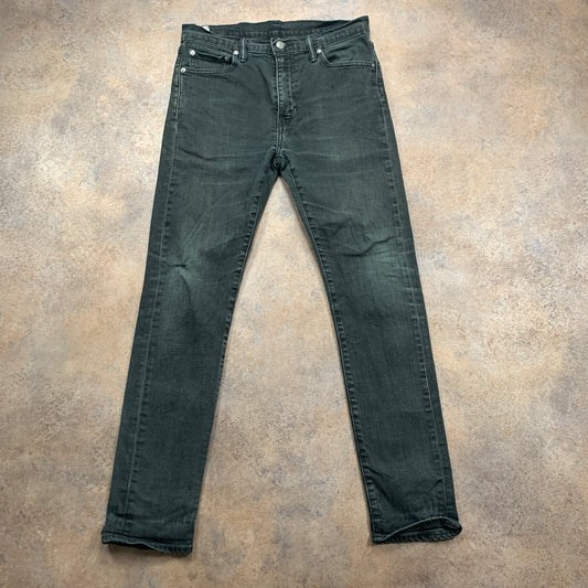 LEVI'S 510 Jeans W32 L30 Mens Skinny Fit Green