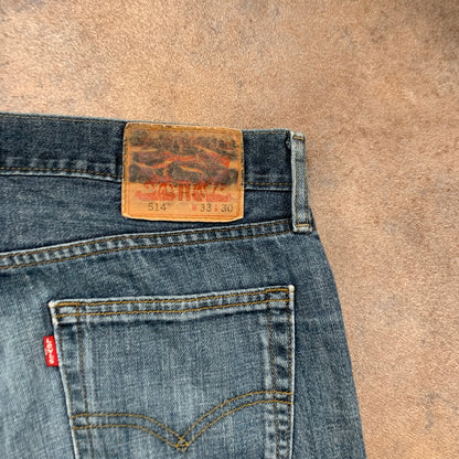 LEVI'S 514 Jeans W33 L30 Mens Regular Fit Straight Blue