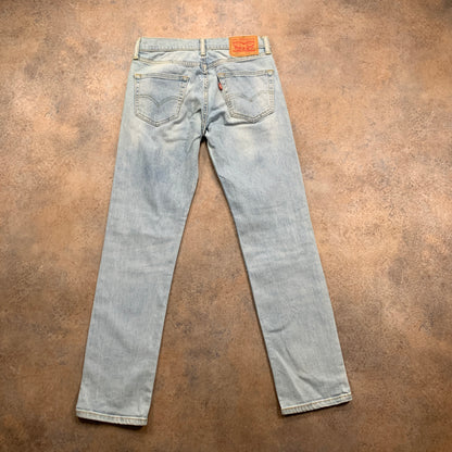 LEVI'S 511 Jeans W29 L30 Mens Slim Fit Blue