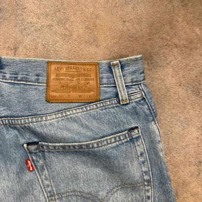 LEVI'S 551 Jeans W31 L27 Mens Regular Fit Straight Blue