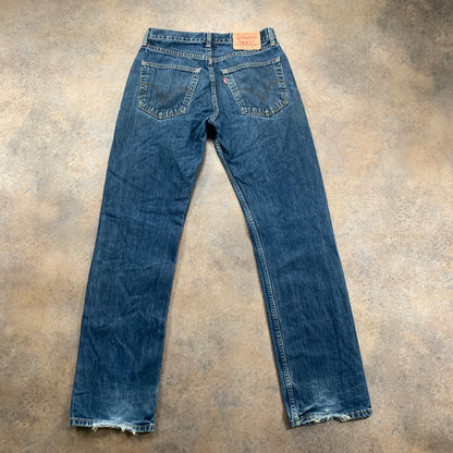 Vintage LEVI'S 753 Jeans W30 L33 Mens Regular Fit Straight Blue