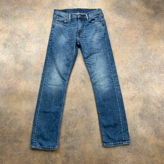 LEVI'S 513 Jeans W30 L31 Mens Slim Fit Blue