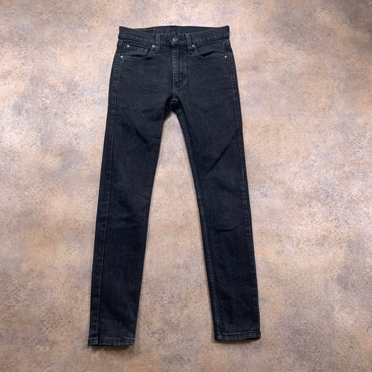 LEVI'S 519 Jeans W30 L30 Mens Skinny Fit Grey