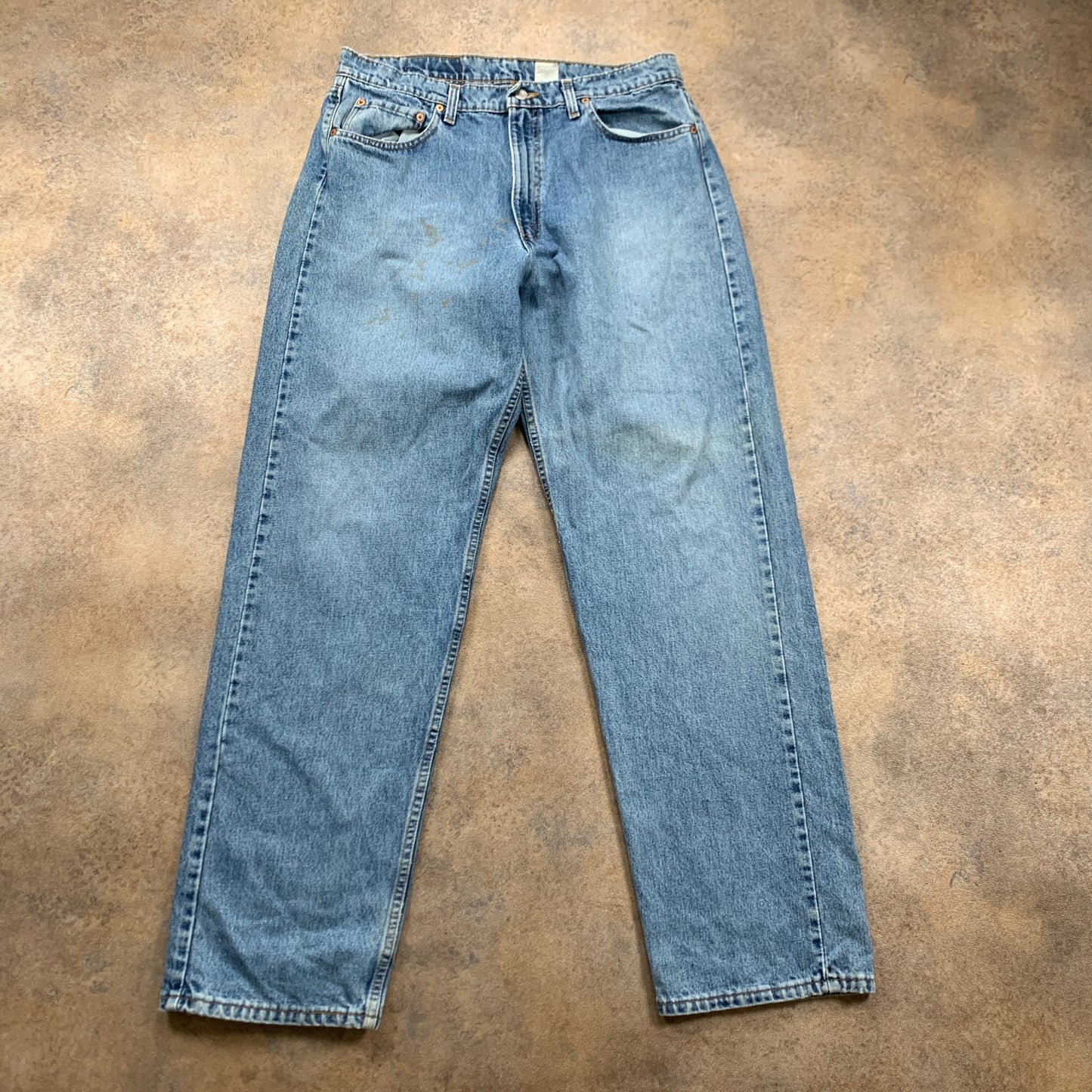 Vintage LEVI'S 565 Jeans W36 L34 Mens Relaxed Fit Wide Leg Blue