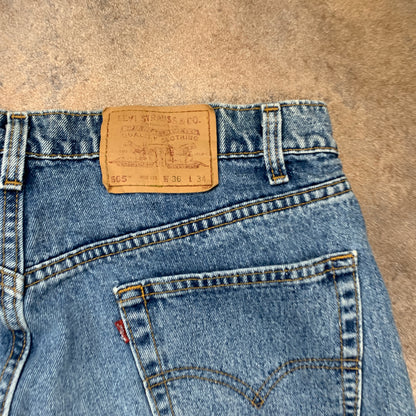 Vintage LEVI'S 565 Jeans W36 L34 Mens Relaxed Fit Wide Leg Blue