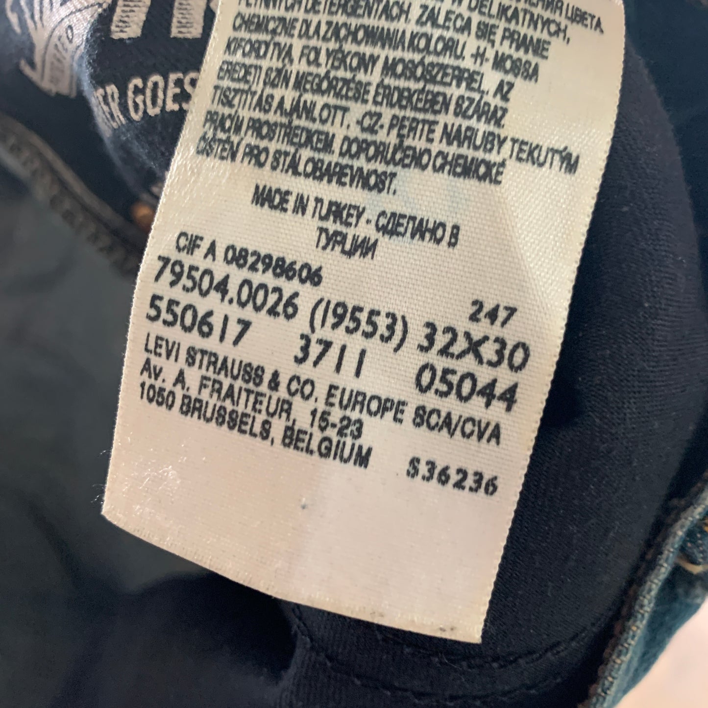 Vintage LEVI'S 504 Jeans W32 L29 Mens Regular Fit Straight Blue