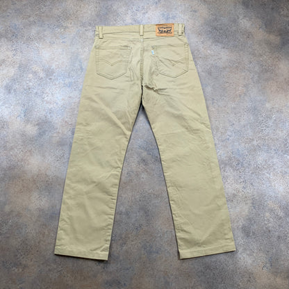 LEVI'S 751 Jeans W30 L28 Mens Regular Fit Straight Beige