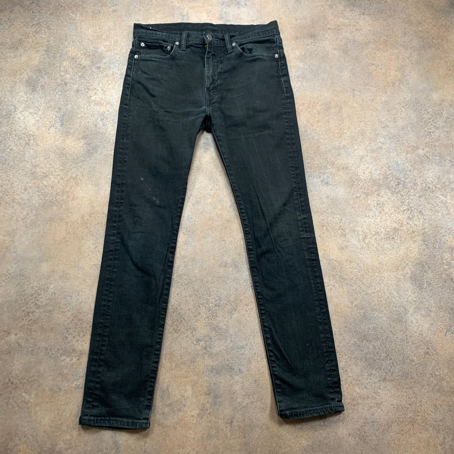 LEVI'S 510 Jeans W32 L31 Mens Skinny Fit Black