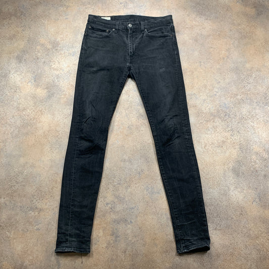 LEVI'S Skinny Tapered Jeans W34 L33 Mens Grey
