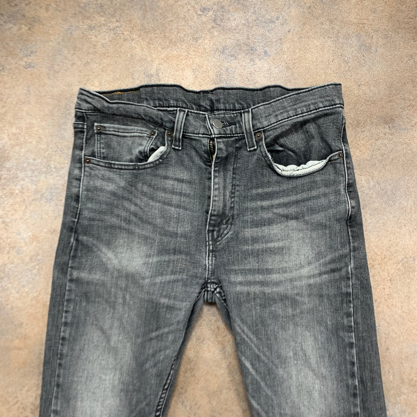 LEVI'S 519 Jeans W34 L28 Mens Skinny Fit Grey