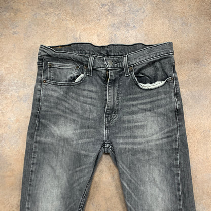 LEVI'S 519 Jeans W34 L28 Mens Skinny Fit Grey