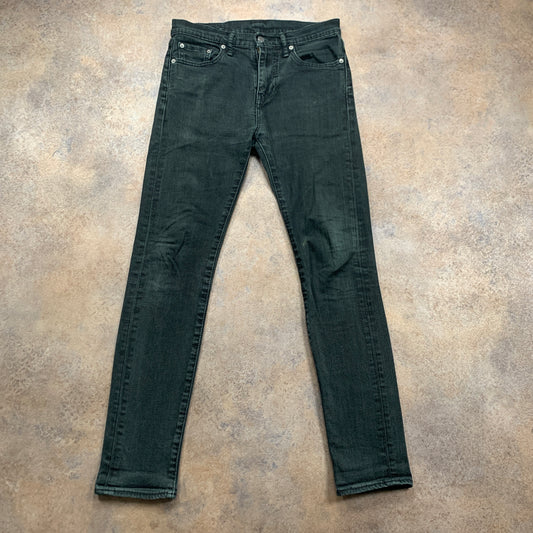 LEVI'S 510 Jeans W28 L30 Mens Skinny Fit Green