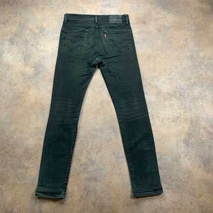 LEVI'S 510 Jeans W28 L30 Mens Skinny Fit Green