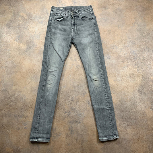 LEVI'S 519 Jeans W28 L31 Mens Skinny Fit Grey