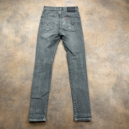 LEVI'S 519 Jeans W28 L31 Mens Skinny Fit Grey