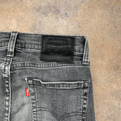 LEVI'S 519 Jeans W28 L31 Mens Skinny Fit Grey