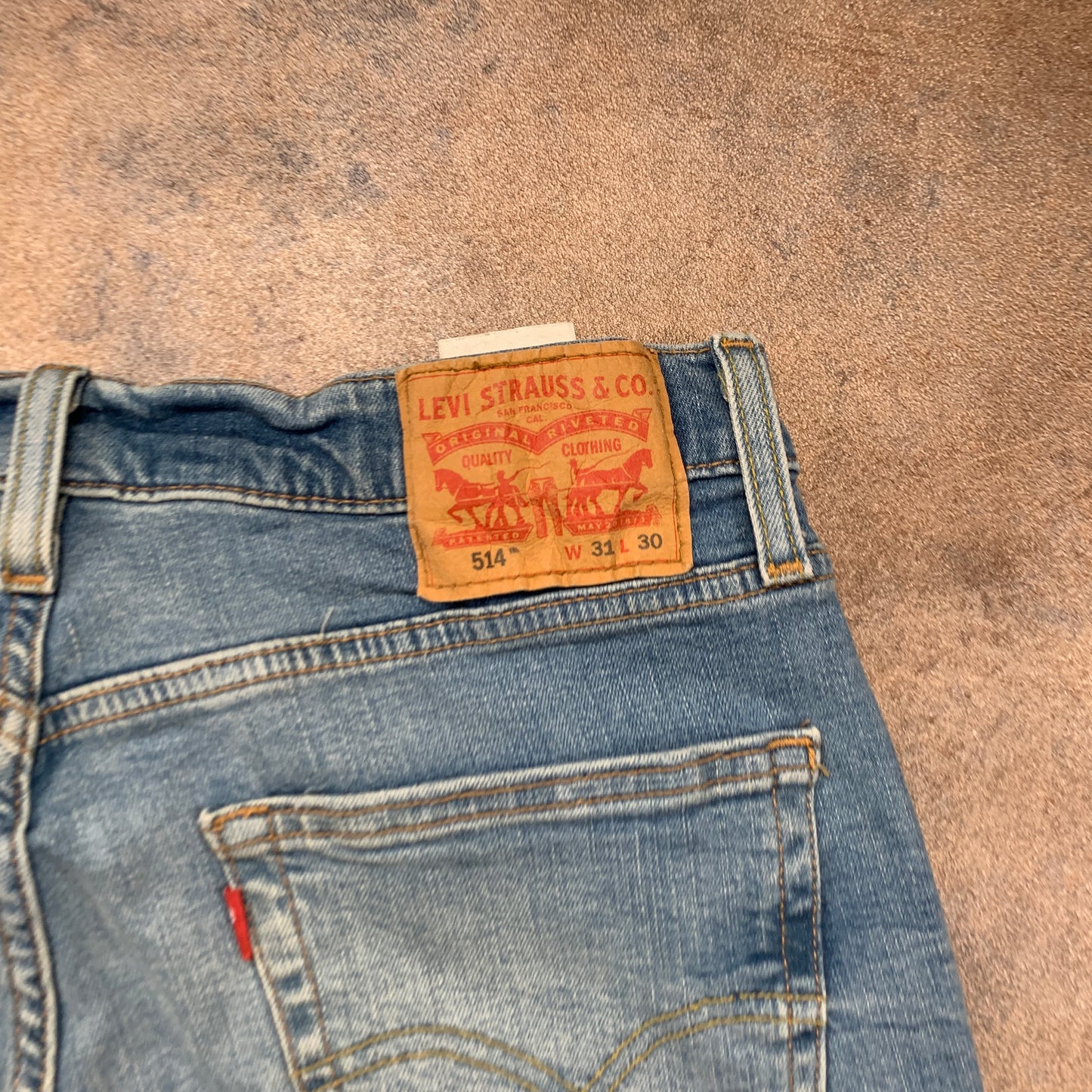 LEVI'S 514 Jeans W31 L30 Mens Regular Fit Straight Blue