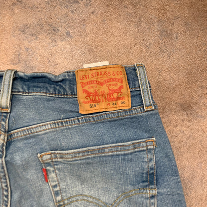 LEVI'S 514 Jeans W31 L30 Mens Regular Fit Straight Blue