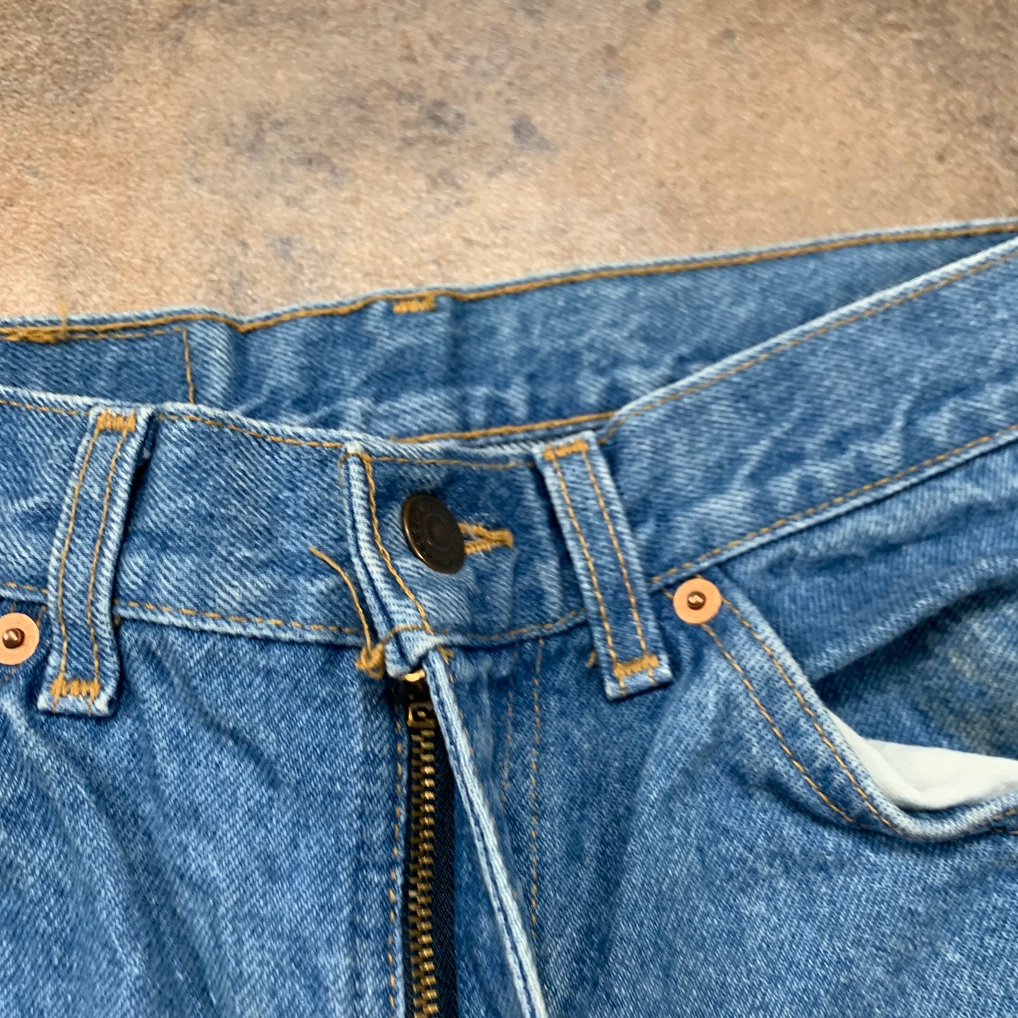 Vintage LEVI'S Jeans W30 L32 Mens Regular Fit Straight Blue 70s