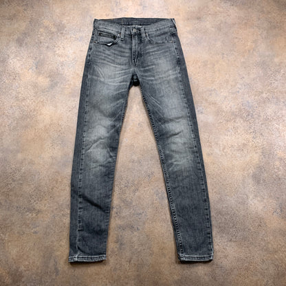 LEVI'S 519 Jeans W28 L29 Mens Skinny Fit Grey