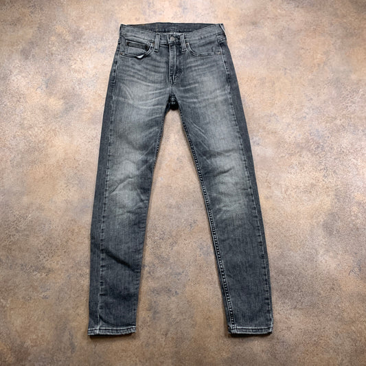 LEVI'S 519 Jeans W28 L29 Mens Skinny Fit Grey