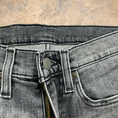 LEVI'S 519 Jeans W28 L29 Mens Skinny Fit Grey